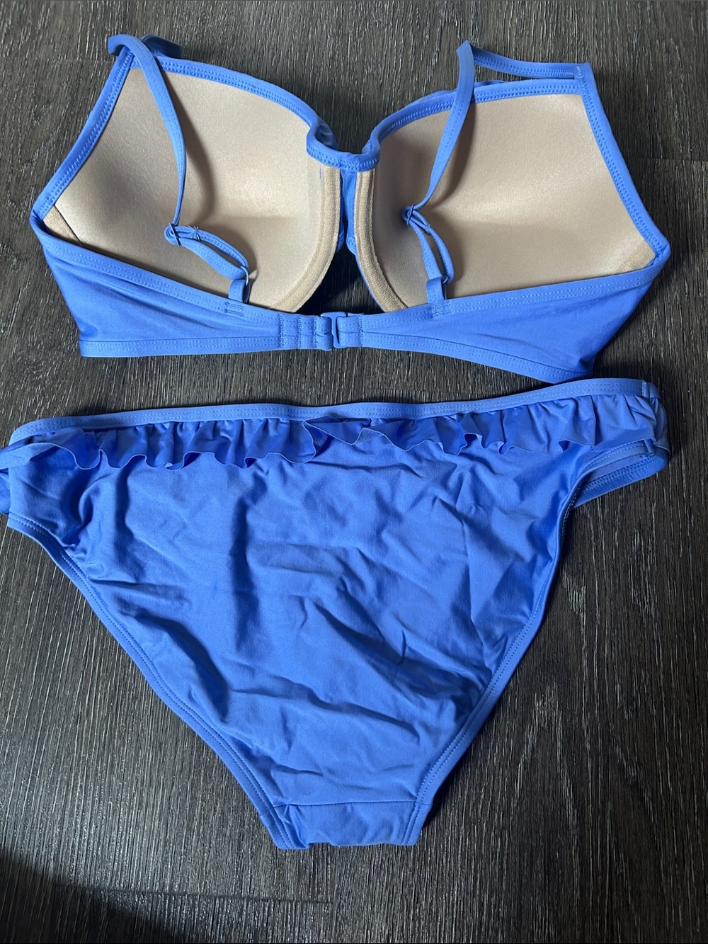 Light Blue Ruffled Bikini - Picture 4 of 4
